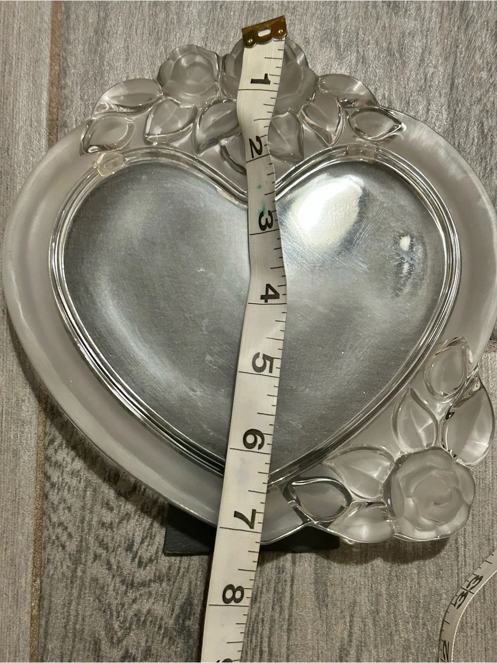 Mikasa Rosemont single heart crystal picture frame